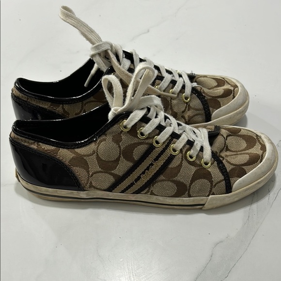 Coach Brown and Black Sneakers - Picture 1 of 5